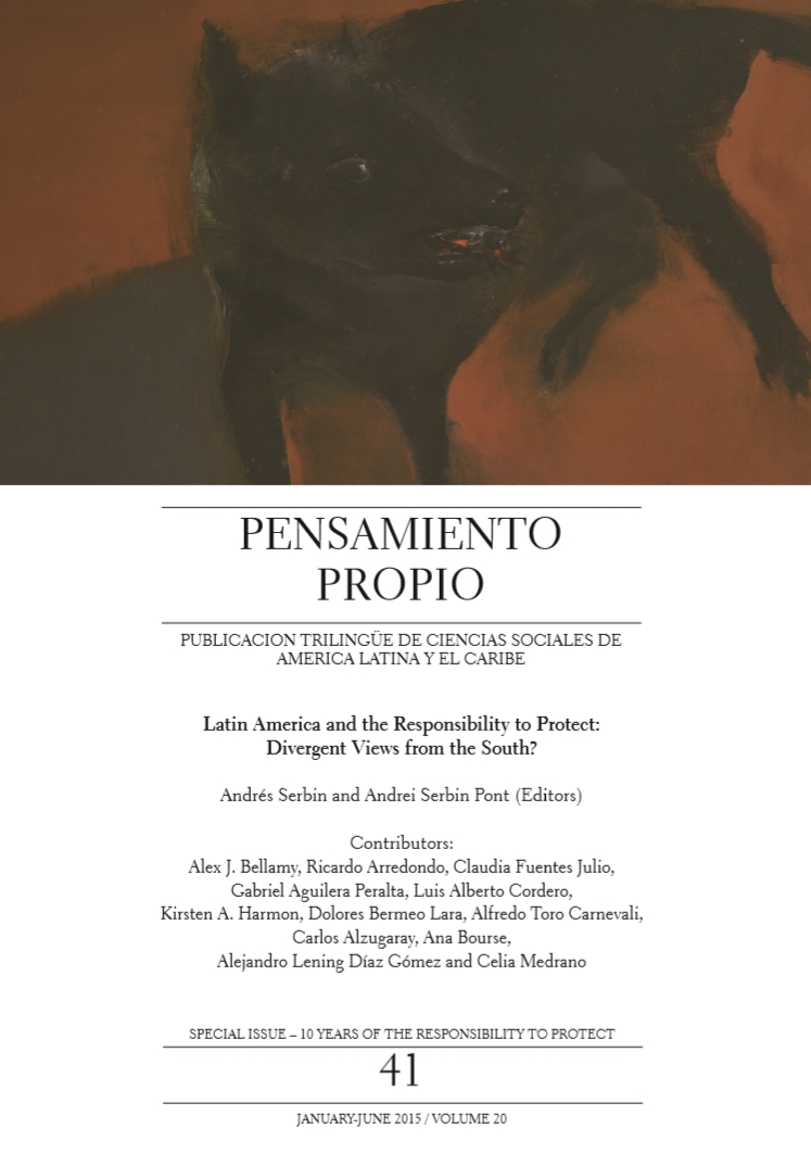 The new issue of Pensamiento Propio is now available – Latin America and the Responsibility to Protect:  Divergent Views from the South?