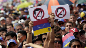 Opposition supporters take part in a rally against Venezuela's President Nicolas Maduro's government in Caracas, Venezuela, October 26, 2016. REUTERS/Carlos Garcia Rawlins TPX IMAGES OF THE DAY