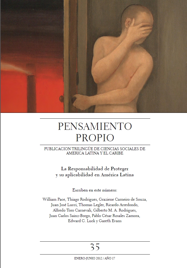 Nueva York, EE.UU – 25 de mayo de 2012 – Presentación de Pensamiento Propio 35: Responsabilidad de Proteger y su aplicabilidad en América Latina