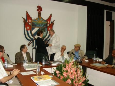 La Habana, Cuba – 6 al 8 de Diciembre del 2010 – Universidad de la Habana Reconoce la Labor de CRIES