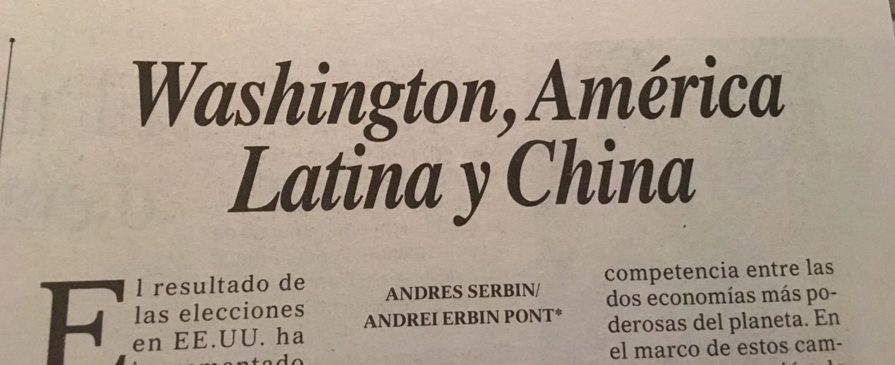 ¿Borrar y reiniciar? Trump, América Latina y China.
