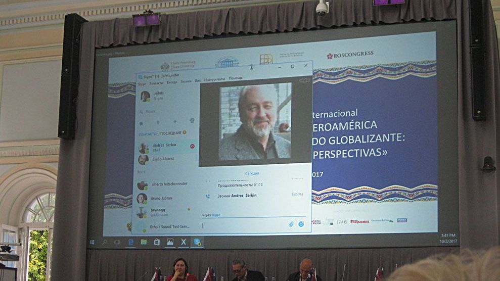 El Dr. Andrés Serbin en el III Foro Internacional «Rusia e Iberoamerica en el mundo globalizante: historia y perspectivas»: