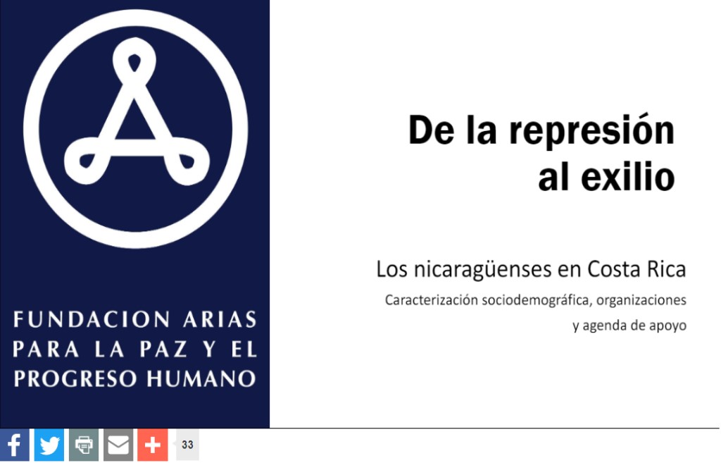 Resultados del estudio “De la Represión al Exilio: Nicaragüenses en Costa Rica”