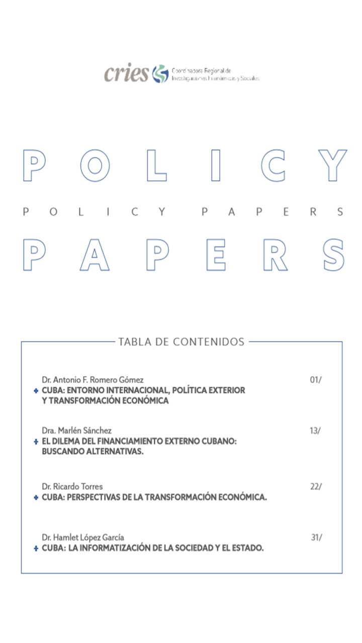 Policy papers – Programa Cuba