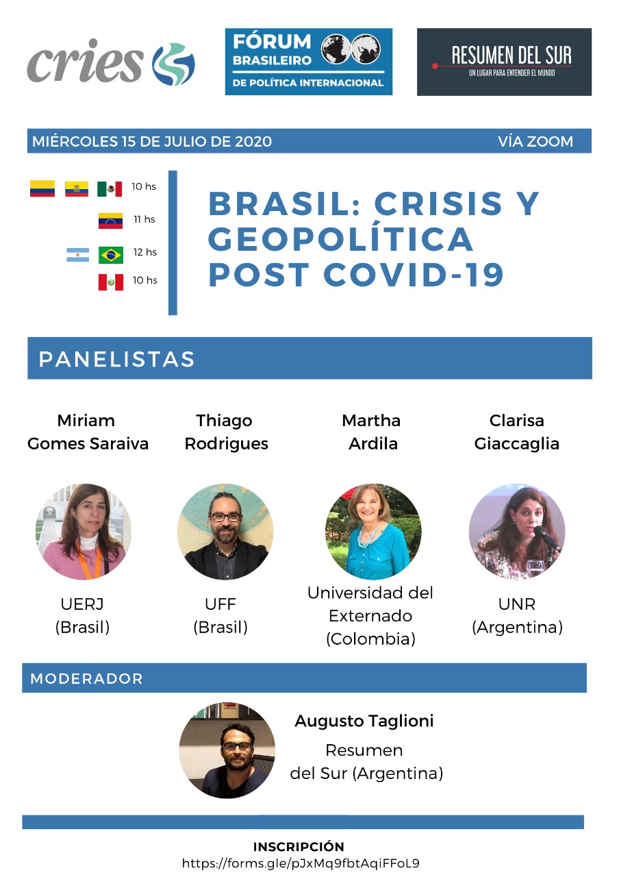 Webinar – Brasil: Crisis y Geopolítica Post-COVID-19