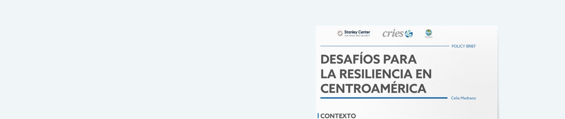 Policy Briefs-Desafíos para la Resiliencia en Centroamérica